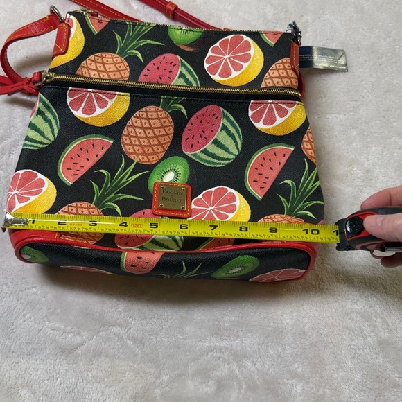Dooney & Bourke Ambrosia tropical fruit print leather crossbody bag NWT - Picture 14 of 16